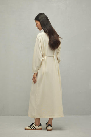 Merserize Basic Elbise Vanilya - Fahhar Design