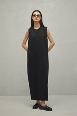 Mercerized Maxi Dress Black