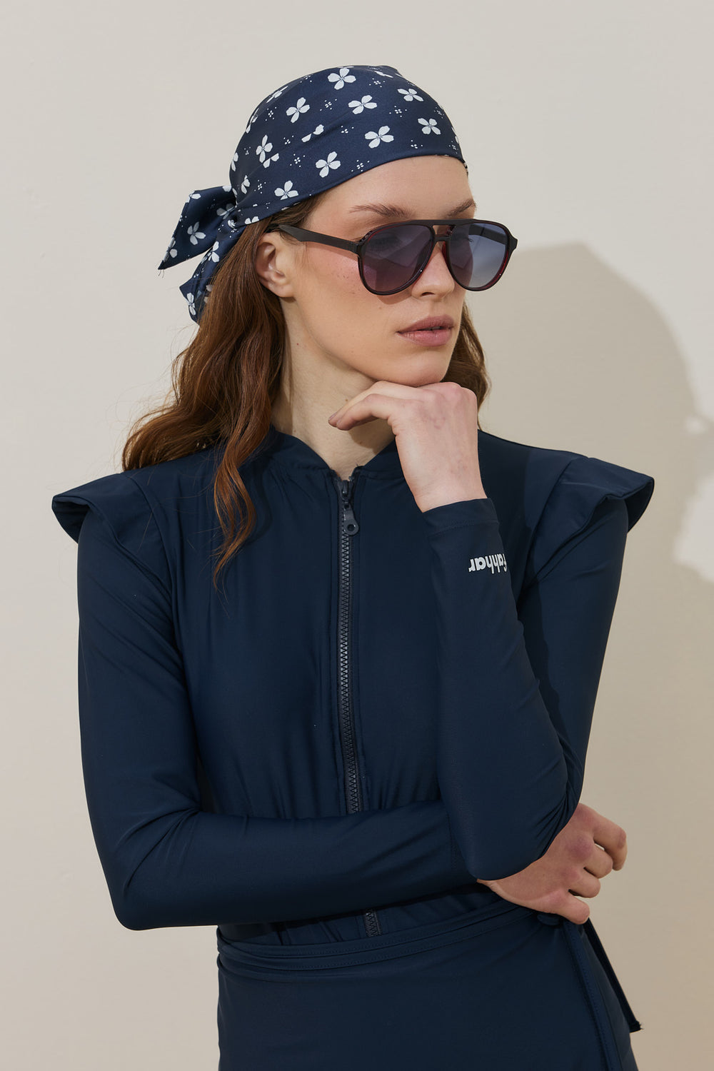Mini Flora Bandana Lacivert