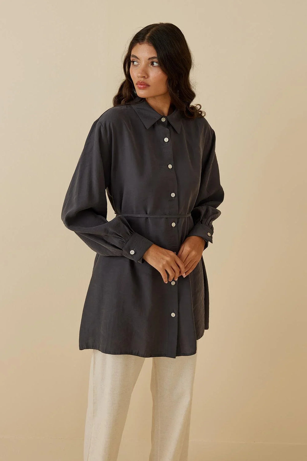 Modal Shirt Anthracite