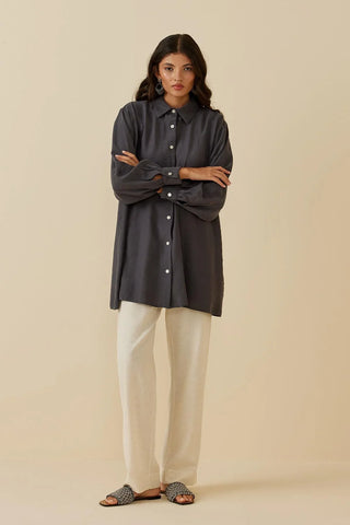 Modal Gömlek Antrasit - Fahhar Design