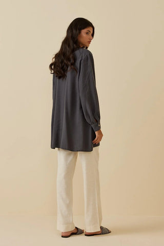 Modal Gömlek Antrasit - Fahhar Design