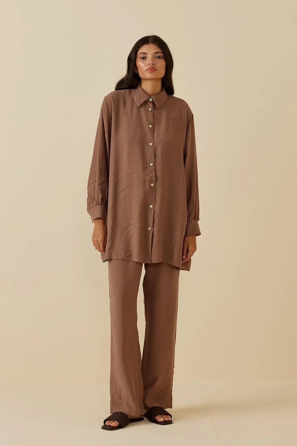 Modal Shirt Brown