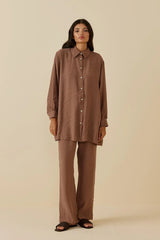 Modal Gömlek Kahverengi
