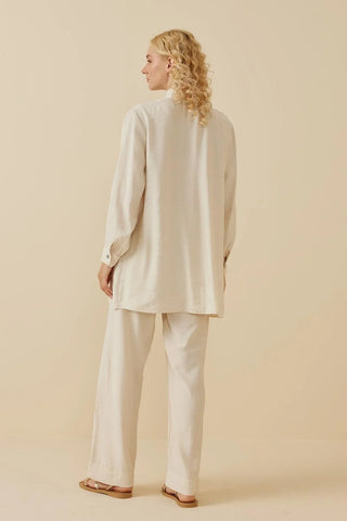 Modal Gömlek Krem - Fahhar Design