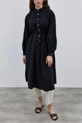 Modal Maxi Kadın Gömlek Siyah