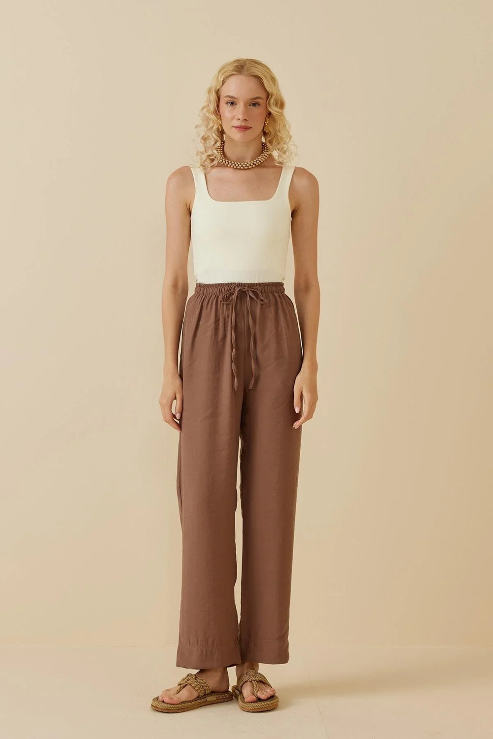 Modal Trousers Brown