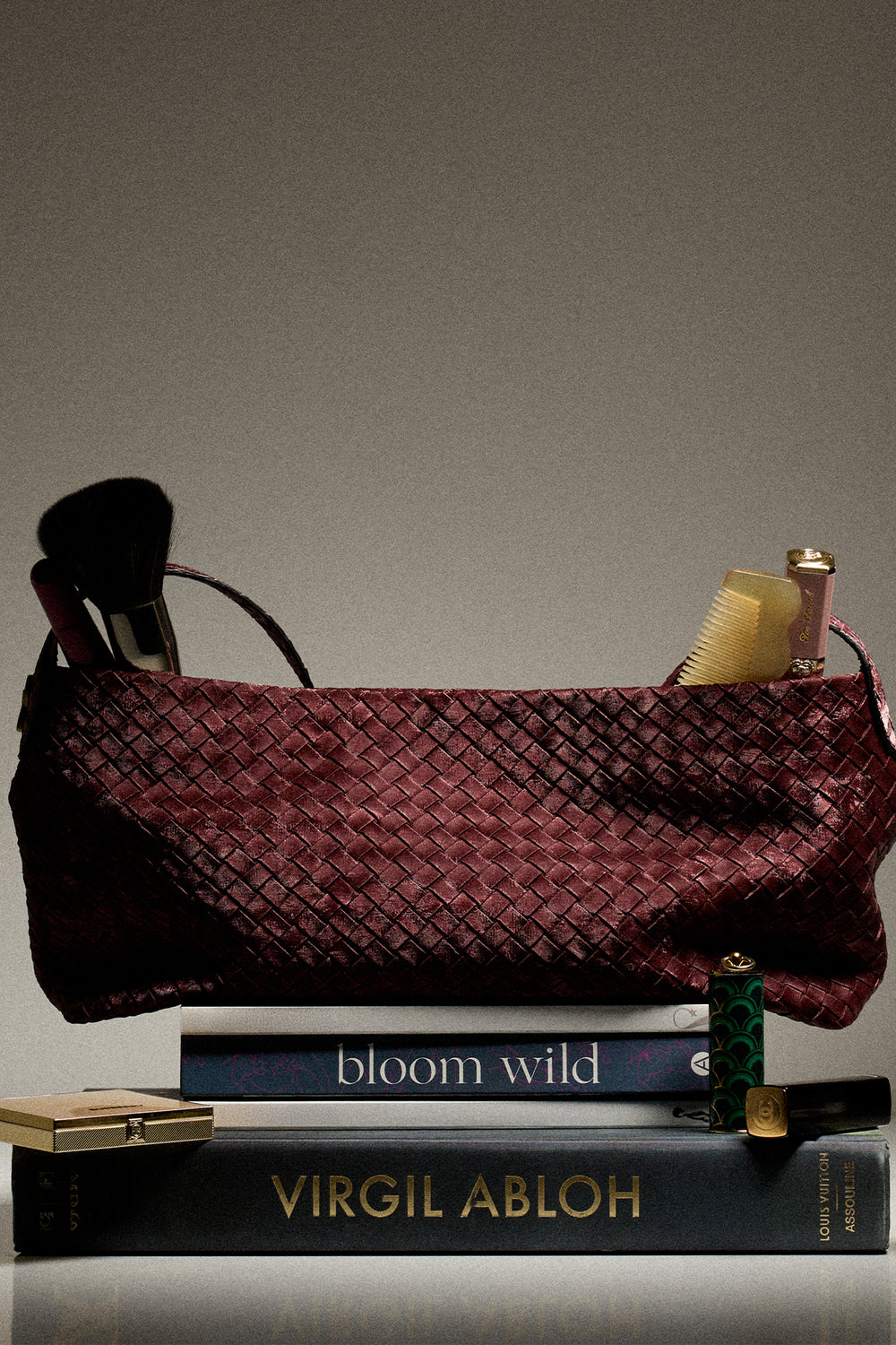 Moss Örgü Çanta Bordo