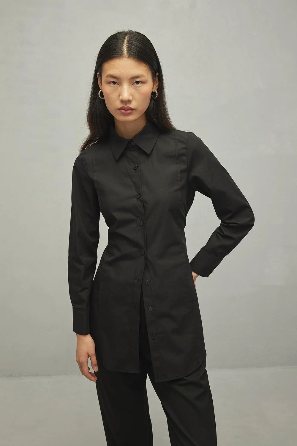 Ribbed Shirt Black