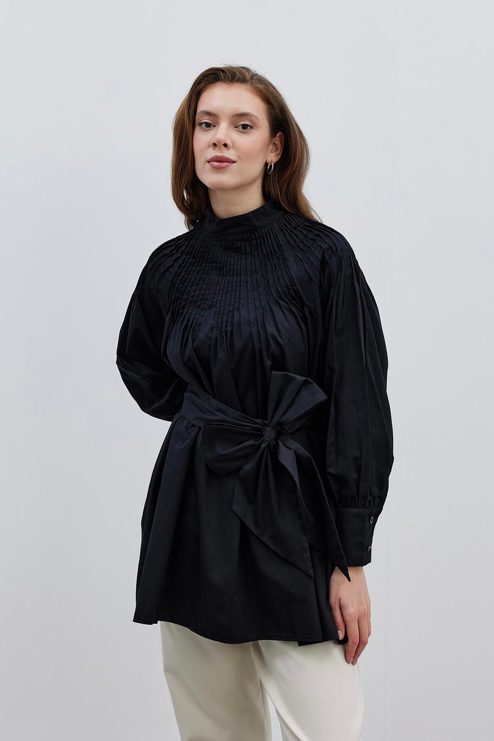 Ribbed Women's Shirt Black