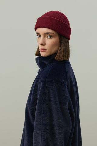 Oversize Biker Ceket Lacivert