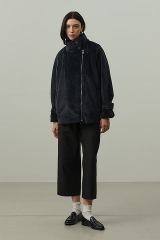 Oversize Biker Ceket Siyah