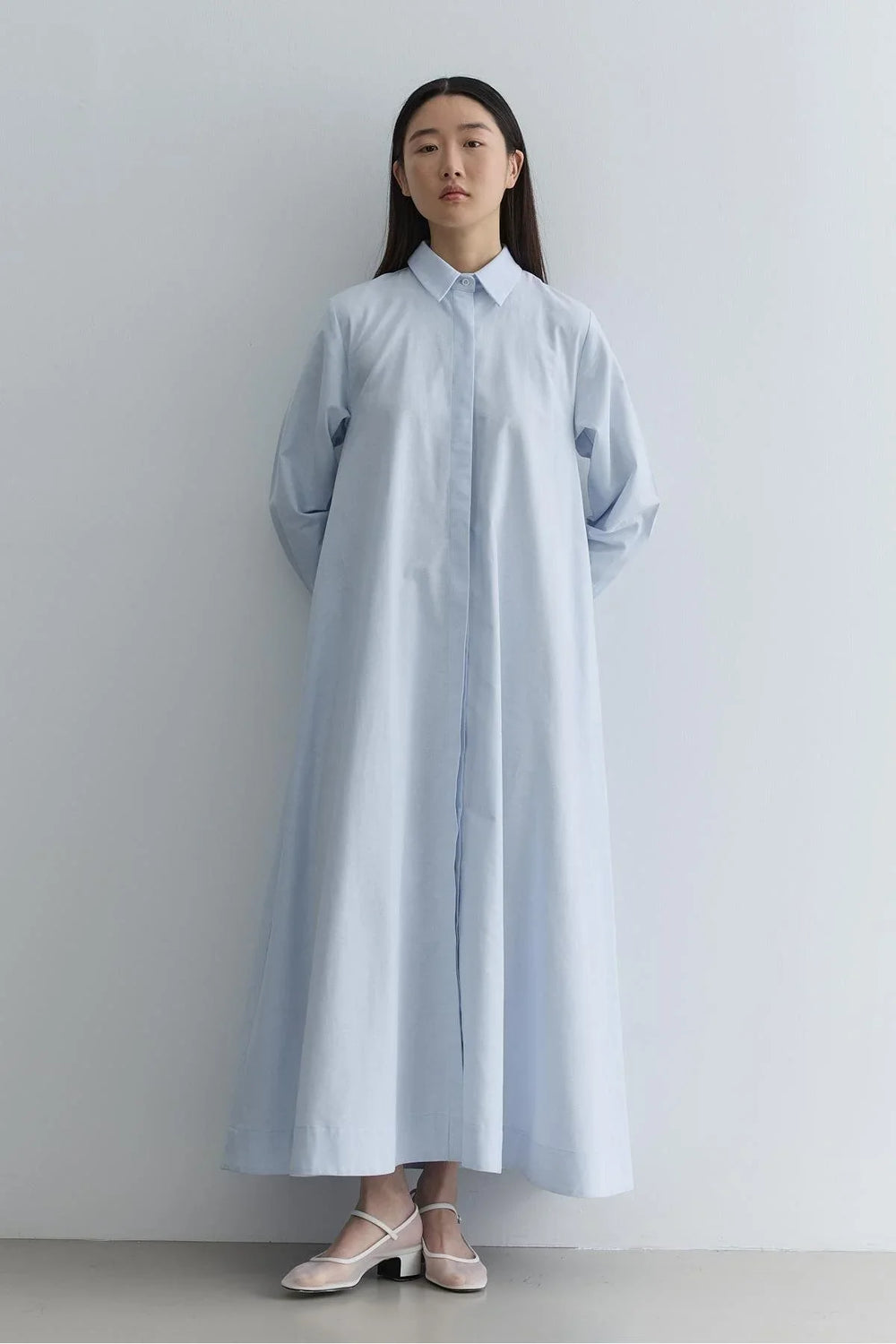 Oversize Shirt Dress Blue