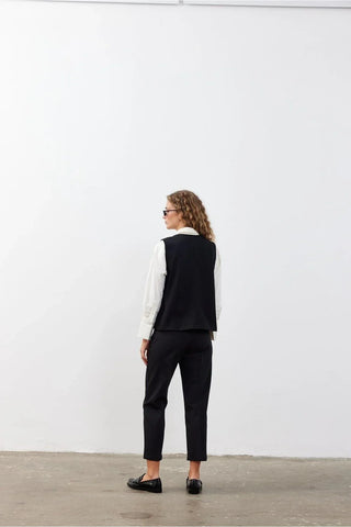 Oversize Women's Vest Black