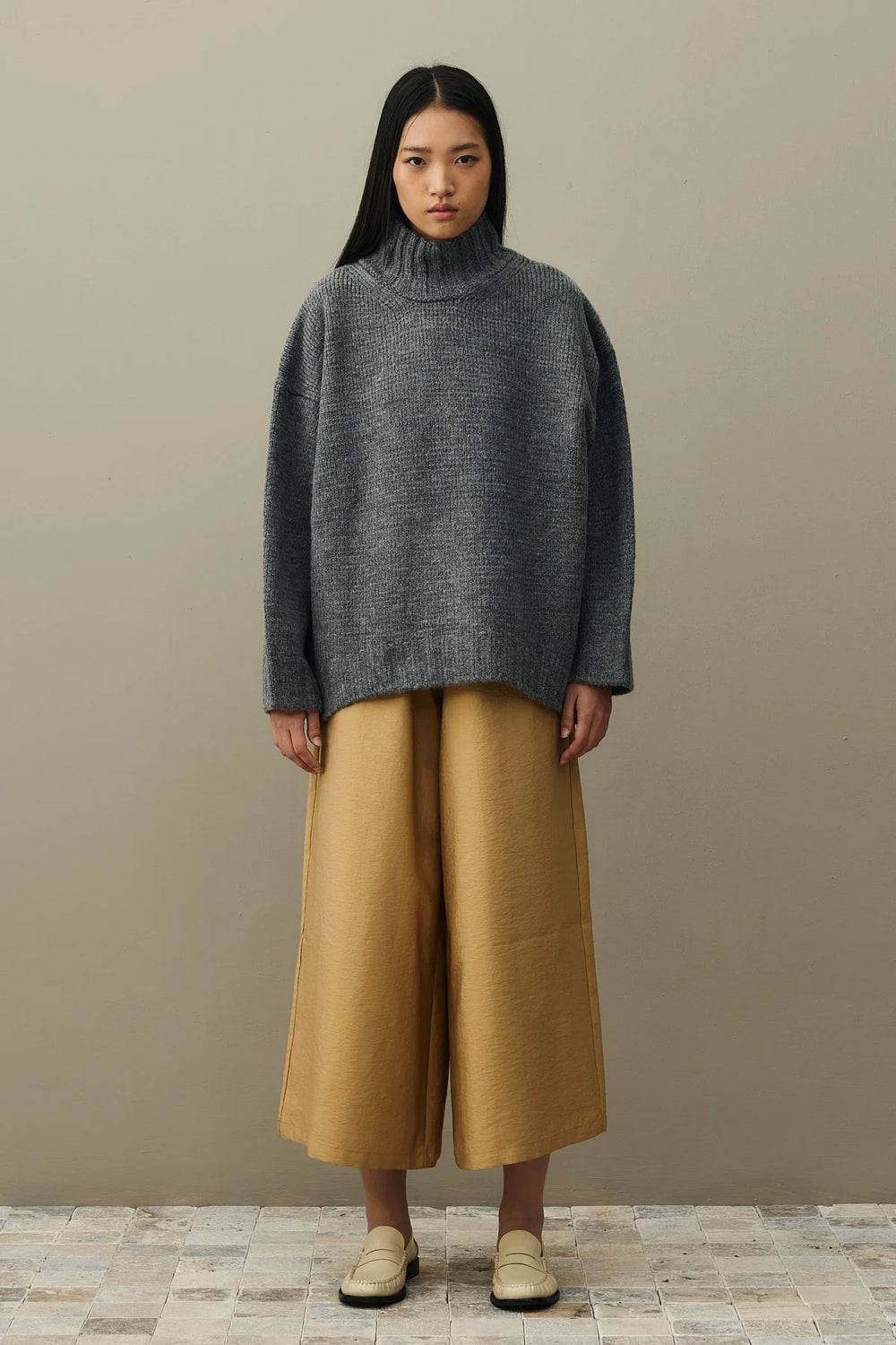 Oversize Mohair Sweater Anthracite