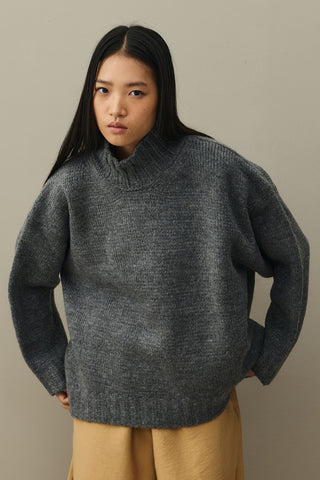Oversize Mohair Sweater Anthracite