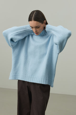 Oversize Tiftik Kazak Bebe Mavisi