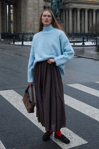 Oversize Tiftik Kazak Bebe Mavisi