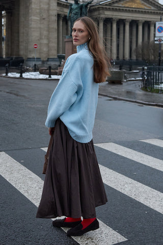 Oversize Tiftik Kazak Bebe Mavisi