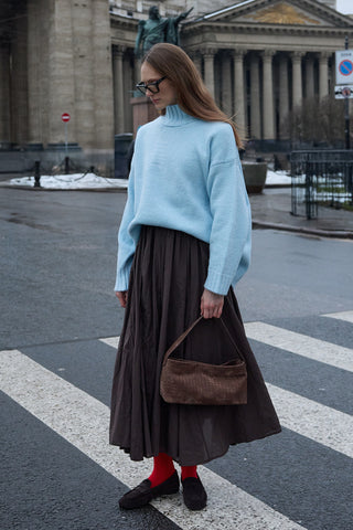 Oversize Tiftik Kazak Bebe Mavisi