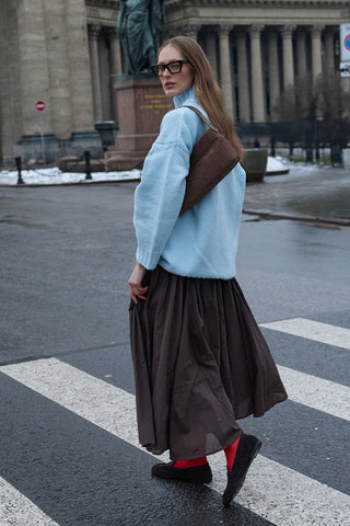 Oversize Tiftik Kazak Bebe Mavisi