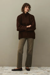 Oversize Tiftik Kazak Kahverengi