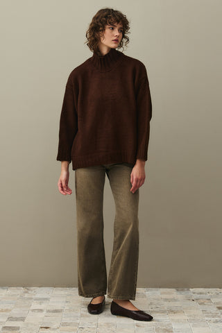 Oversize Mohair Sweater Brown