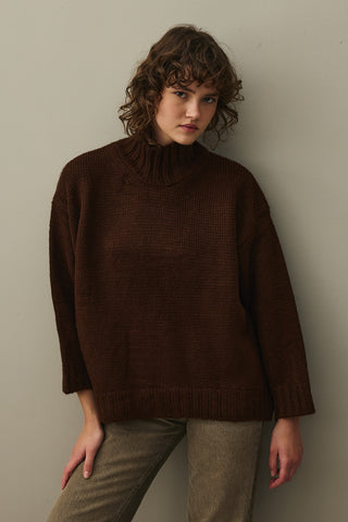 Oversize Mohair Sweater Brown