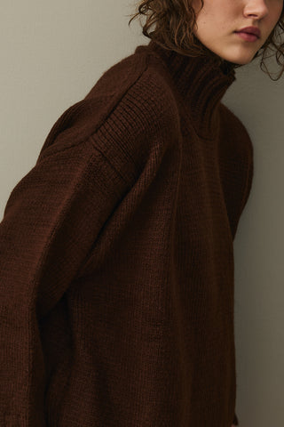 Oversize Mohair Sweater Brown