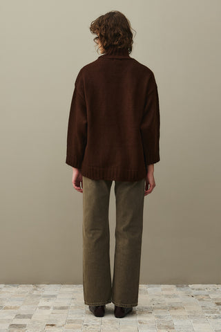 Oversize Mohair Sweater Brown