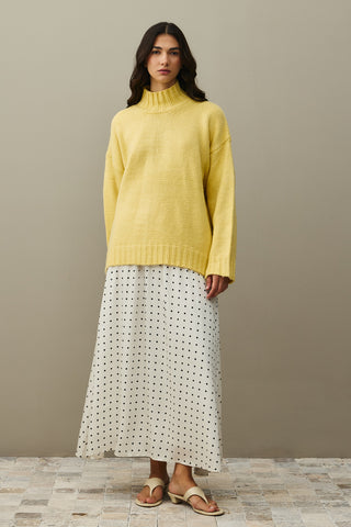 Oversize Mohair Sweater Yellow