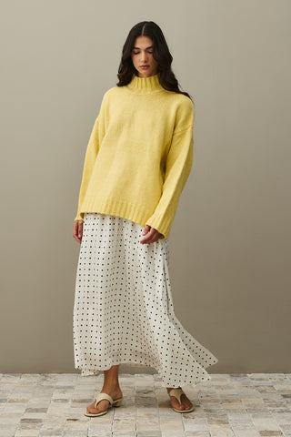 Oversize Mohair Sweater Yellow