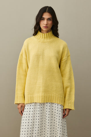 Oversize Mohair Sweater Yellow