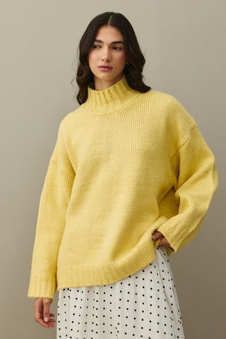 Oversize Mohair Sweater Yellow