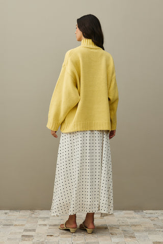 Oversize Mohair Sweater Yellow