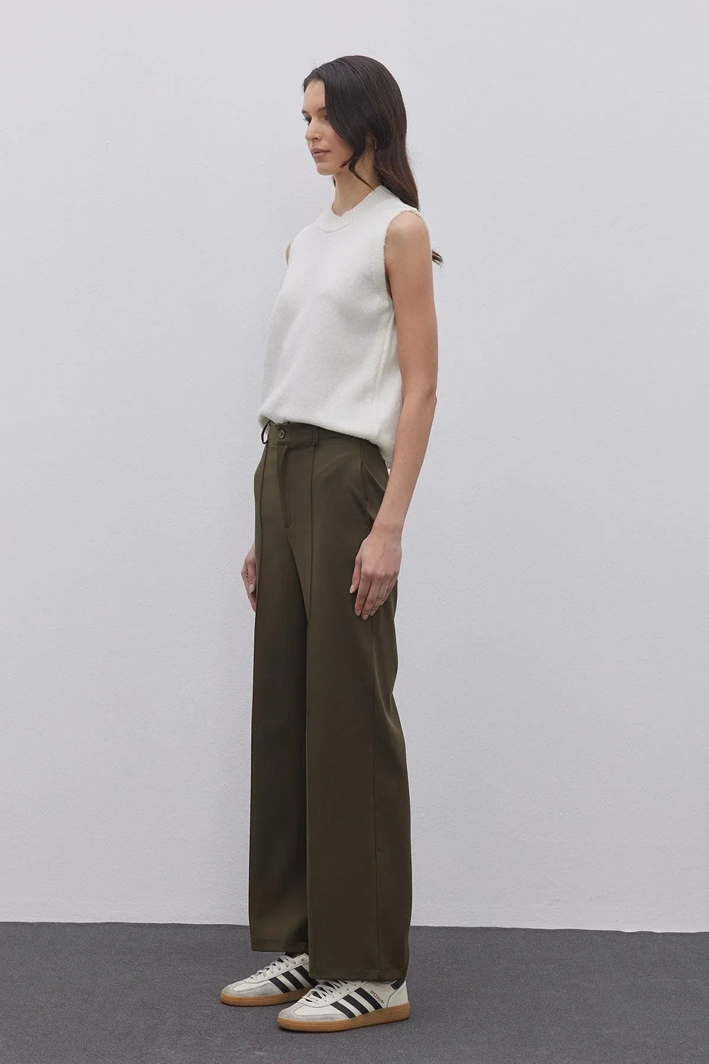 Palazzo Pants Khaki