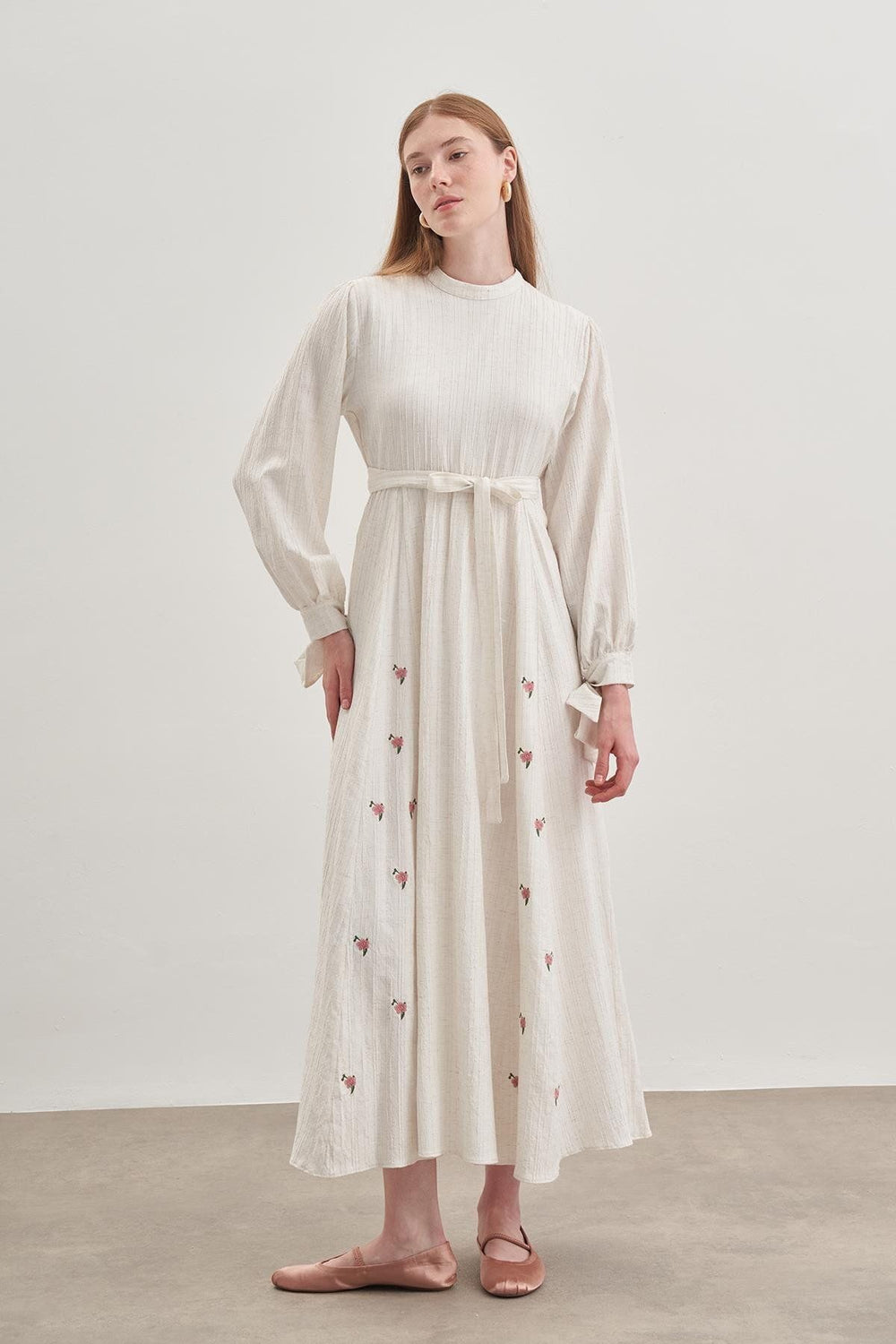 Piece Dress Light Beige