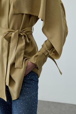 Pelerinli Gömlek Yeşil