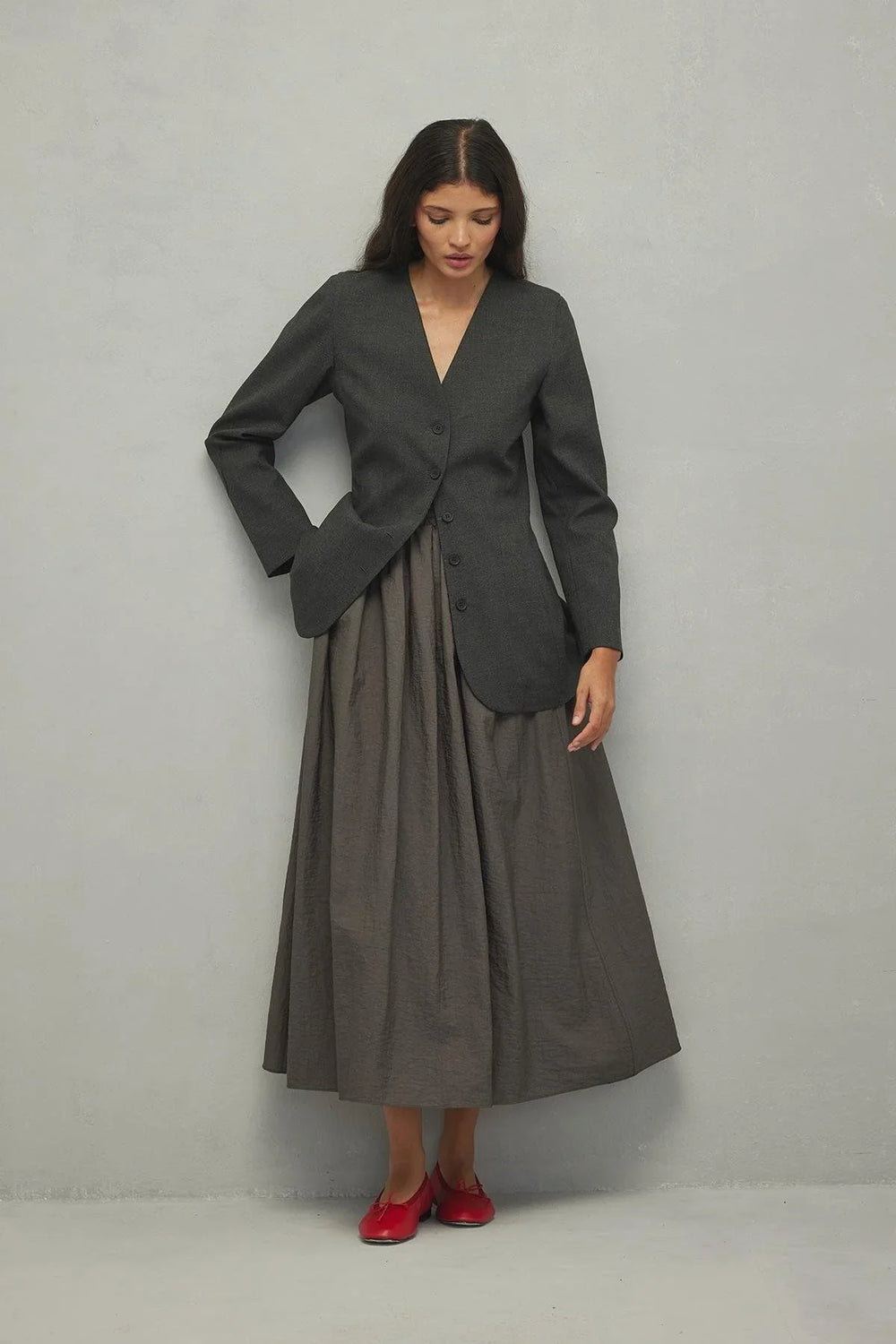 Darted Jacket Anthracite