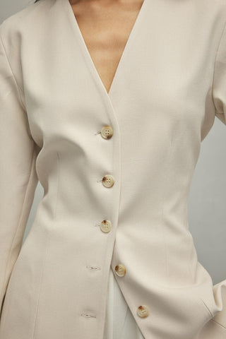 Darted Jacket Beige