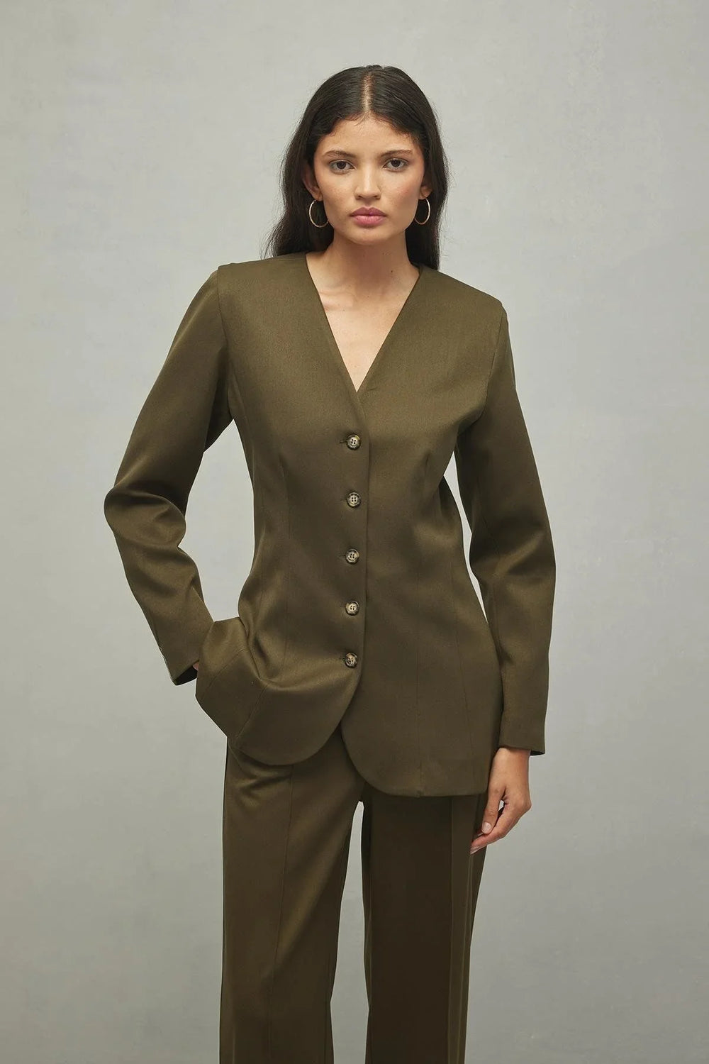 Darted Jacket Khaki