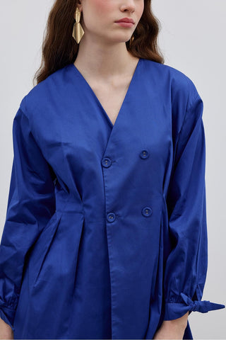 Pensli Kadın Gömlek Ceket Lacivert - Fahhar Design