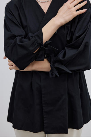 Pensli Kadın Gömlek Ceket Siyah - Fahhar Design