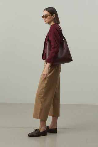 Pensli Orkide Ceket Bordo