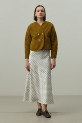 Pensli Orkide Ceket Yağ Yeşili