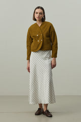 Pensli Orkide Ceket Yağ Yeşili