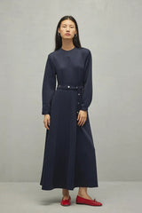 Pensli Scuba Elbise Lacivert