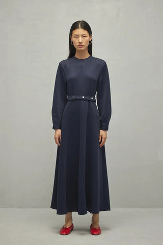 Pensli Scuba Elbise Lacivert - Fahhar Design