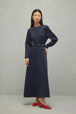 Pensli Scuba Elbise Lacivert - Fahhar Design