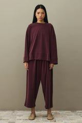 Pike Doku Tencel Modal Takım Bordo